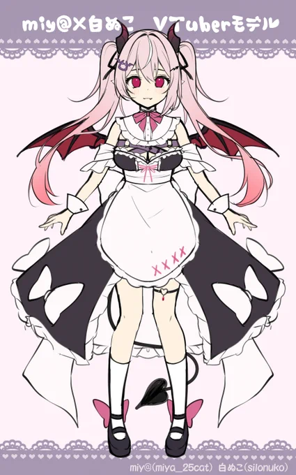 \\ miy@×白ぬこ コラボVTuberモデル //現在私がデザインしたこちらのV体ちゃんを鋭意制作中です「私もママになりたい!」の声を聞き、後押ししてくれ、さらにモデレーターを担当してくださるのは白ぬこさん( )!こちらのモデルは2024年1～2月頃に魂募集予定(販売)です!#立ち絵 