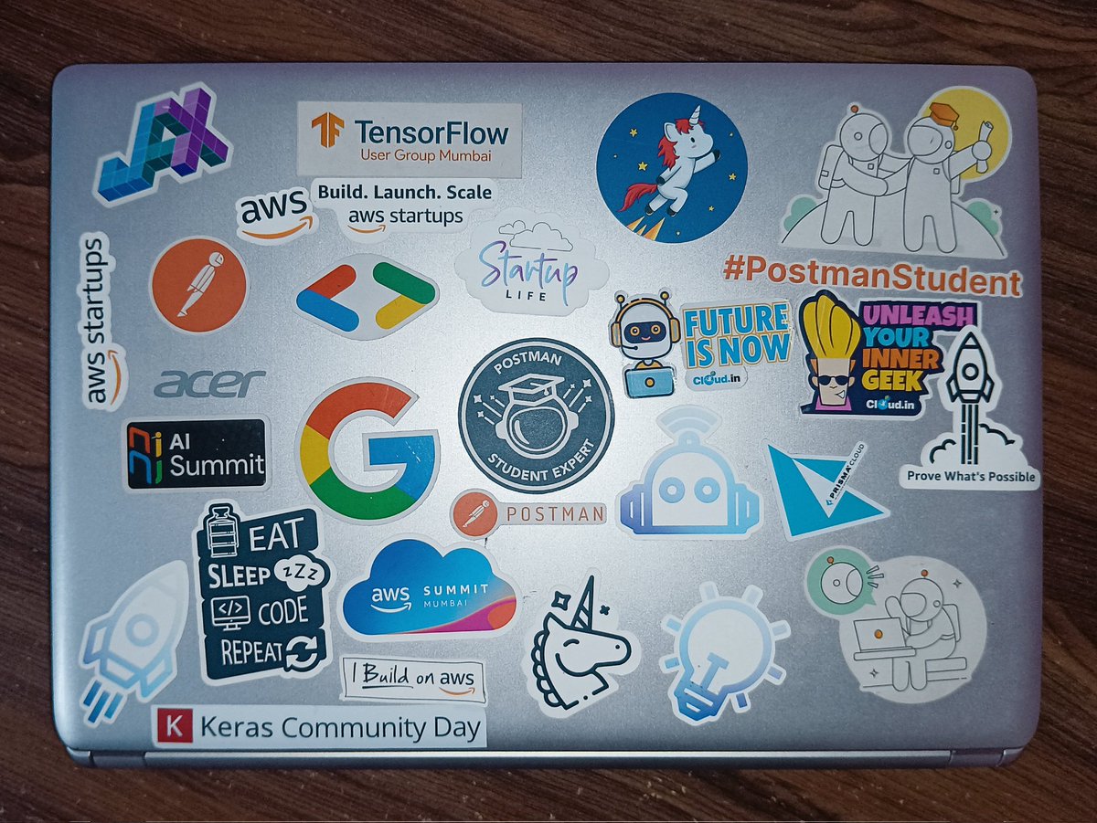 Naveennnn_Tech's tweet image. Flex your laptop sticker🫣 
Here's a peek at mine👨🏻💻👇🏻
#Stickers #laptop #techexplorer