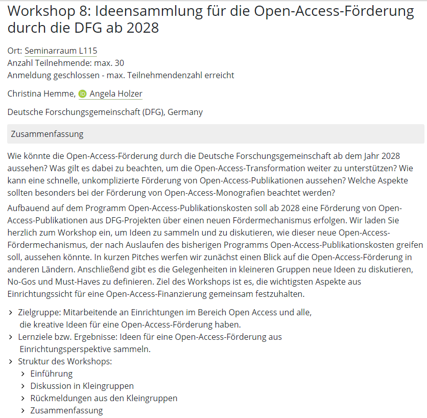 v_i_o_l_a's tweet photo. der dritte und letzte tag der #oat23 startet für mich im #workshop8: "Ideensammlung für die Open-Access-Förderung durch die #DFG ab 2028"
#openaccess #publikationskosten #förderung https://t.co/gus5vAiP0P