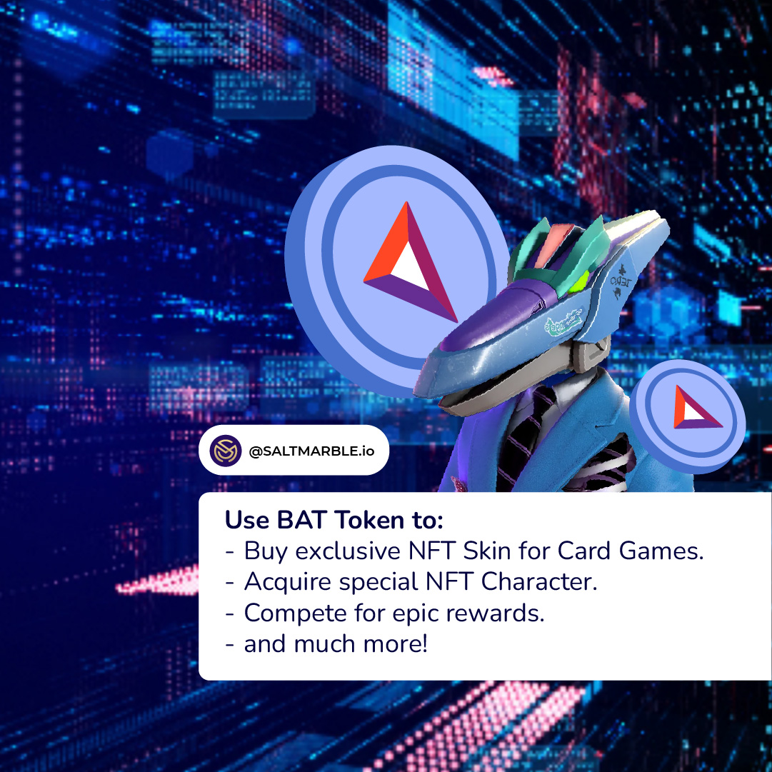 saltmarble's tweet photo. π Introducing BAT Token - the heart of our GOGODINO Card Battle Ver 1.0!
It's not just a token; it's your key to endless adventures. Soon, you'll be able to swap your BAT Tokens for SML Tokens, our native cryptocurrency! π #GOGODINO #CardBattle #Saltmarble #TokenSwap #SML https://t.co/bE5EGplDTy