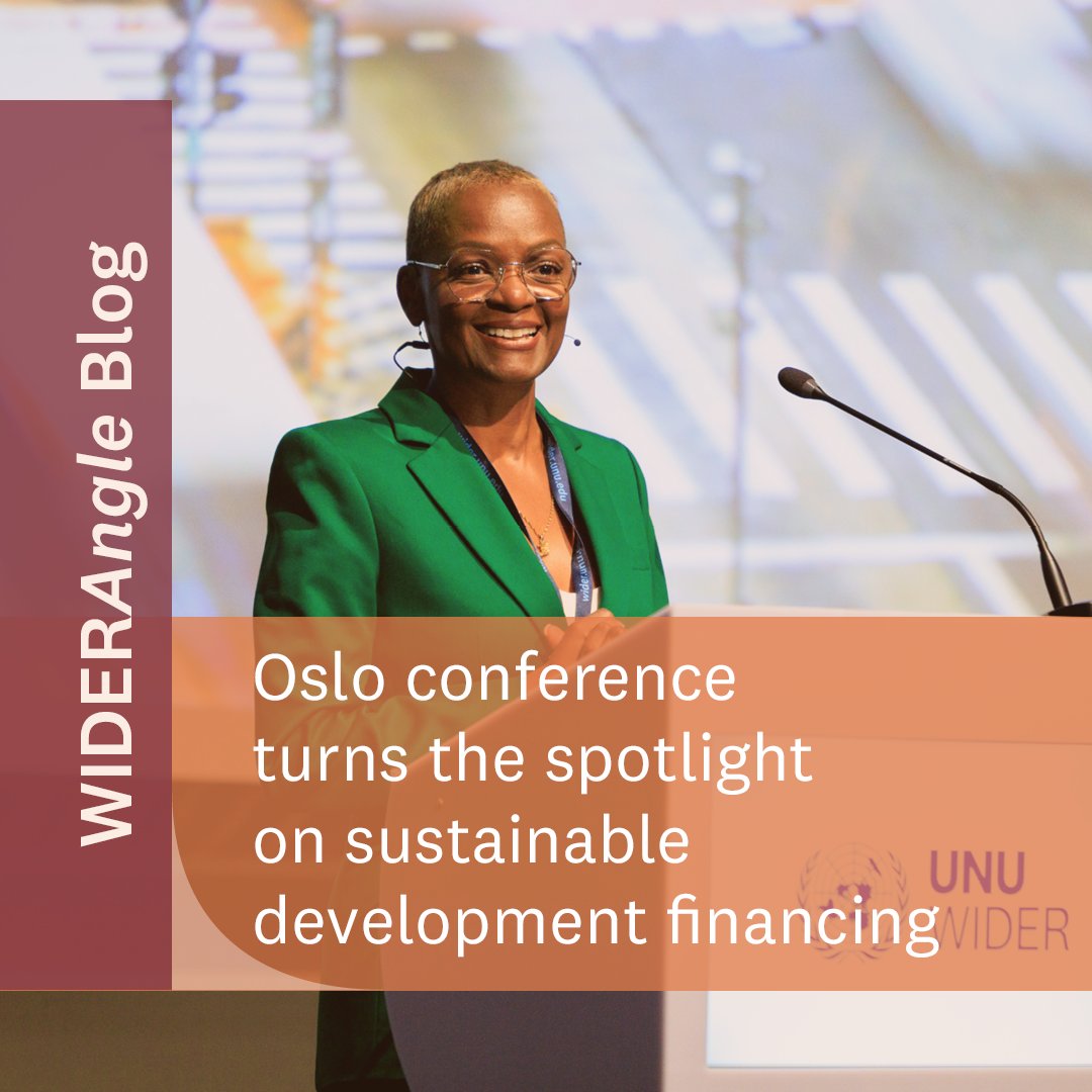 UNUWIDER's tweet image. In order to reach the @GlobalGoalsUN, we need to find tools to finance the transformation. What were the solutions brought up in our #Rev4Dev conference? Read this blog by Denise Wall: go.unu.edu/hn8M8

#SDG17 #DRMprogramme