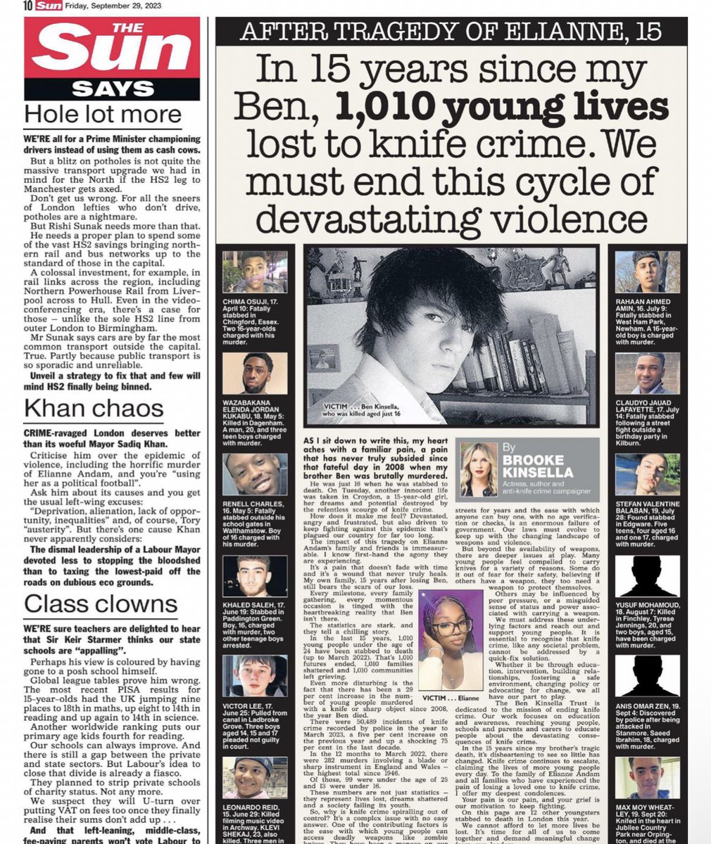 NicholasOwens's tweet photo. A brilliant article by the amazing @brookekinsella on Britainβs knife crime @kinsellatrust
#benkinsellatrust https://t.co/7UHRD3vtTs