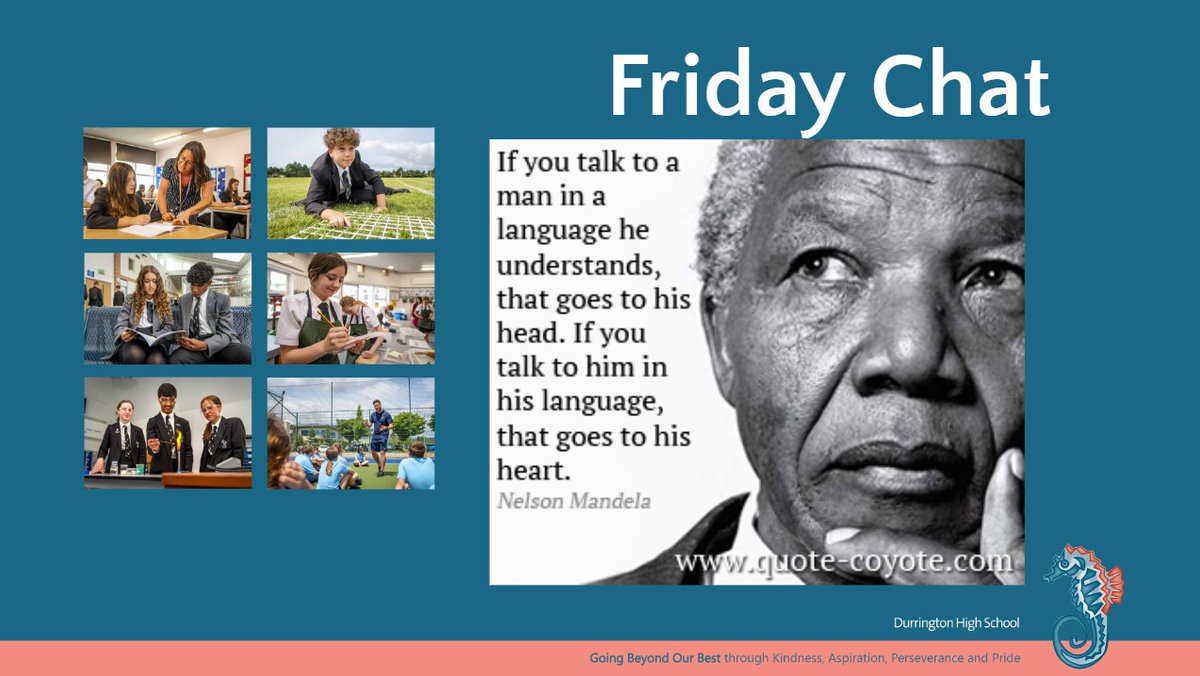 DurringtonHigh's tweet image. Friday chat ... celebrating diversity

At DHS, we celebrate diversity, including diversity of language in our school community.

#thedurringtonjourney #KAPP #goingbeyondourbest
