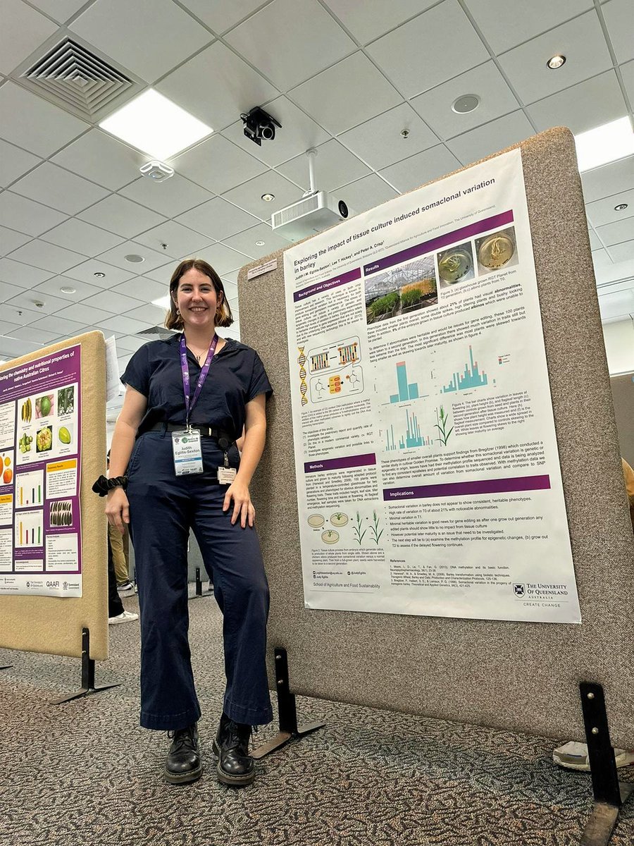 JudyEglitis's tweet image. Presented posters at UQ for QAAFI's NextGen Ag Symposium. Pictured: our lab cleaning up awards.