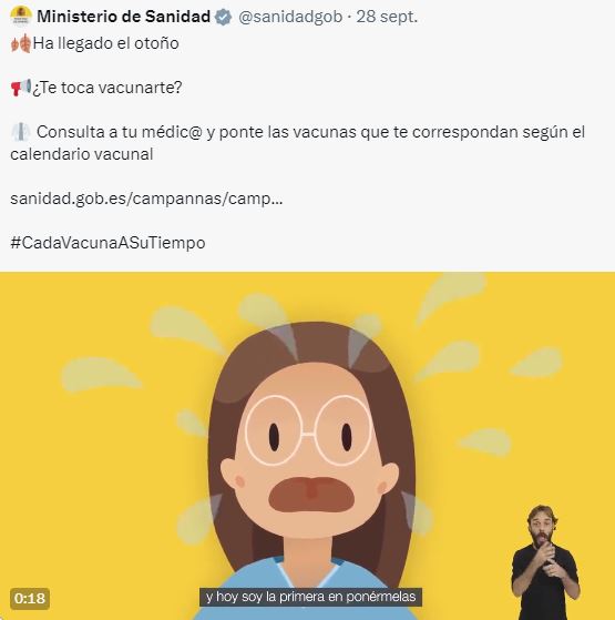 Tras la eliminación del desafortunado mensaje, recordamos a <a href="/sanidadgob/">Ministerio de Sanidad</a> que ante la campaña de vacunación, además de dar información veraz a la población, es necesario reforzar las plantillas para evitar el bloqueo de la actividad enfermera en los centros de salud