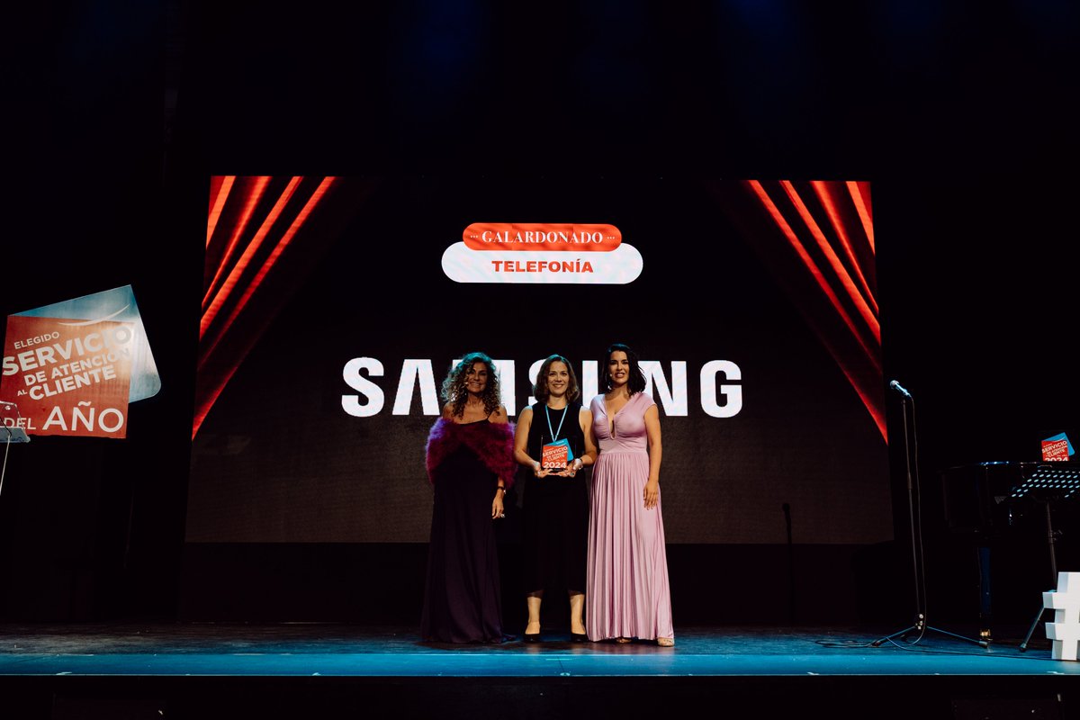 @SamsungEspaña Elegido Servicio de Atención al Cliente del Año 2024, en la categoría de TELEFONÍA. Enhorabuena!  
#LideresEnServicio2024