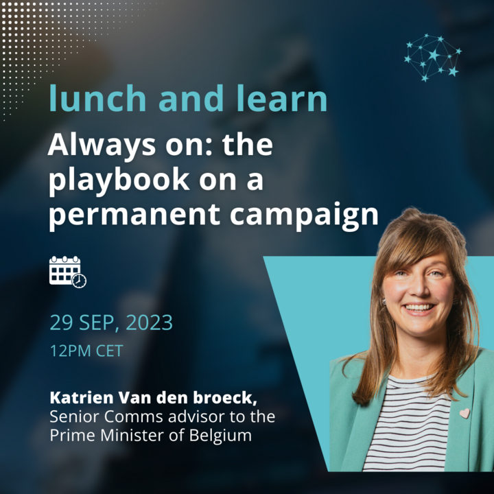 sebastianrodpe's tweet photo. winning an election is great, but the real challenge for us political communicators begins the very same election night.
join our "lunch and learn" session with Katrien Van den broeck, the Senior Comms Advisor to the PM of🇧🇪
rsvp here:
https://t.co/TIXHWEz0ug
#campaignPro https://t.co/H1VyyRWf6N
