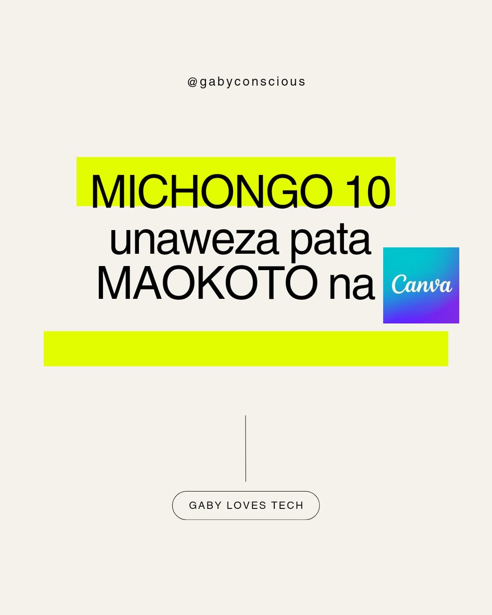 gabyconscious's tweet photo. Unatumiaje Cᴀɴᴠᴀ kupata 𝗠𝗔𝗢𝗞𝗢𝗧𝗢 ?

Cᴀɴᴠᴀ ni drag and drop tool kwa ajili ya kutengeneza kazi tofauti za Graphics.

Ni tool Fulani unajifunza wiki hii next week ukiwa serious unapata michongo miwili mitatu.

Ukweli ni kwamba Cᴀɴᴠᴀ ina potential kubwa kuliko tunavodhani.

Na potential ya Cᴀɴᴠᴀ sio lazima uwe Graphics designer ndo upate 𝗠𝗔𝗢𝗞𝗢𝗧𝗢.

Leo nitakuelekeza na mifano halisi (bongo na nje) unapataje 𝗠𝗔𝗢𝗞𝗢𝗧𝗢 kutumia Cᴀɴᴠᴀ.

Kwanza sign up hapa

https://t.co/wJOm7n46dX

1. 𝙐𝙯𝙖 𝘾ᴀɴᴠᴀ 𝙩𝙚𝙢𝙥𝙡𝙖𝙩𝙚𝙨.

↳Kama wewe ni Graphics designer mzuri kama @vans_graphics , unajua principles za graphics designing, hierarchy, nk basi unaweza Anza kuuza Templates kwenye marketplace mbalimbali. Mfano

https://t.co/en92WuO91x

2. 𝙆𝙪𝙬𝙖 𝘾ᴀɴᴠᴀ 𝙘𝙤𝙣𝙩𝙧𝙞𝙗𝙪𝙩𝙤𝙧

↳Kama unatumia Cᴀɴᴠᴀ utaona Kuna templates nyingi sana, hizi ni designers kama wewe tu huwa Wana contribute, sasa Cᴀɴᴠᴀ ina watumiaji zaidi ya 100M, kila siku wanataka new inspiration, templates, n.k

↳ Ingia https://t.co/AqgQxZfFw6 Sign up. Kila mara mtu akitumia templates zako unapata kitu kidogo.

3. 𝙋𝙧𝙞𝙣𝙩 𝙤𝙣 𝘿𝙚𝙢𝙖𝙣𝙙

↳ Hii brother @bantukwanza anafanya sana. Ukitaka designs kama hizo nimepost  mcheki

↳Unaenda kwenye Canva yako, unaDesign T-shirts, calligraphy, mugs, wall arts n.k

↳ Unaanza kupost social media, ukipata clients sasa ndio unaenda kuprint designs zako.

↳Kama unaprint picha za mbao nakushauri uagize mbao nje from @mnunuzionline huwa inapunguza gharama. Lakini pia Kuna suppliers China wanaeza print design yako kwa Tshirts, vikombe, mbao n.k na ukaletewa kwa bei chini.

↳Kwa nje wenzetu wanauza designs zao kwa majukwaa kama @Etsy @printify na @amazon

4. 𝙏𝙚𝙣𝙜𝙚𝙣𝙚𝙯𝙖 𝘿𝙞𝙜𝙞𝙩𝙖𝙡 𝙥𝙧𝙤𝙙𝙪𝙘𝙩𝙨 𝙐𝙕𝘼

↳Kila kitu ONLINE ni bidhaa, unaweza kuwa unaitengeneza Inspirational quotes na Canva kama @swahilipiration walivoanzaga Leo wana startups zaidi ya 4 nadhani

↳Ama tengeneza journals, calendars zenye picha za watu na makampuni, budget templates, n.k Unawauzia watu wanataka

5.𝙏𝙚𝙣𝙜𝙚𝙣𝙚𝙯𝙖 𝙚𝘽𝙤𝙤𝙠𝙨 𝙐𝙯𝙖.

↳Maarifa sio Bure, mtu asiekulisha asikusumbue sijui kukwambia unaishi kwa kuuza eBooks. Anza Leo angalia kitu gani unakijua nje ndani, kama wewe ni Daktari Anza kudesign ebook cover, na contents zako ziweke fresh, design na Canva. Post contents kwenye social media page yako consistently hata mwaka, ukipata audience Uza eBook yako.

↳Au unaweza igawa Bure with the exchange of hao watu kukupa namba zao za Whatsapp, tengeneza broadcast list. Wakipenda contents zako watakuja tu kununua Products.

6. 𝙏𝙚𝙣𝙜𝙚𝙣𝙚𝙯𝙖 𝙢𝙖𝙩𝙖𝙣𝙜𝙖𝙯𝙤.

↳Kila siku Biashara mpya zinaanzishwa, waswahili wanasema biashara ni MATANGAZO, Cᴀɴᴠᴀ itakusaidia kuDesign hayo Matangazo.

↳Nakushauri utumie Copywriting skills ama tools kama ChatGPT upate keywords nzuri za kuvutia kwenye matangazo yako.

↳Anza kuApproach business, content creators, n.k , Tuma kazi zako inbox ,wafanyie kazi BURE.
"𝗨𝗸𝗶𝗵𝗶𝘁𝗮𝗷𝗶𝗸𝗮 𝗨𝗧𝗔𝗜𝗧𝗪𝗔" Kama asemavyo @nickyrabit

7. 𝙏𝙚𝙣𝙜𝙚𝙣𝙚𝙯𝙖 𝙎𝙤𝙘𝙞𝙖𝙡 𝙢𝙚𝙙𝙞𝙖 𝙘𝙤𝙣𝙩𝙚𝙣𝙩𝙨.

↳Approach artists. Anza hata kutengeneza Captions kama zile zinatrend TikTok za kina @alexhormozi n.k. watumie waanze kushare, unaweka watermark yako. "Ukihitajika UTAITWA"
Binafsi Nina Artist namfanyia hii so it's DOABLE

↳Tengenezea watu Facebook page covers, X headers, Profile pictures, Grids za IG n.k

8. 𝙅𝙤𝙞𝙣 𝘾𝙖𝙣𝙫𝙖 𝙖𝙛𝙛𝙞𝙡𝙞𝙖𝙩𝙚 𝙥𝙧𝙤𝙜𝙧𝙖𝙢

↳Hii sikushauri ufanye kama huna audience kubwa ama hujui jinsi ya kupata audience

↳Affiliate marketing ni udalali yaani unarecommend mtu apate service au product Fulani ila kwa link yako tu. So Canva Wana affiliate program yao

↳Icheki https://t.co/OnGdFYKIVT