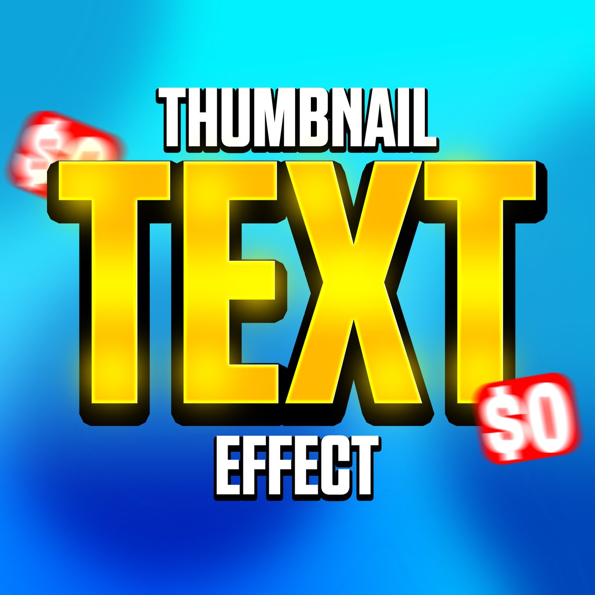 madebyabdullahh's tweet photo. I crafted a Thumbnail Text Effect which I sold for $5

 For the next week, it is $0. 🎁

 To get it:
-Retweet and Comment "text"
-Must be following so I can DM you with the Effect.