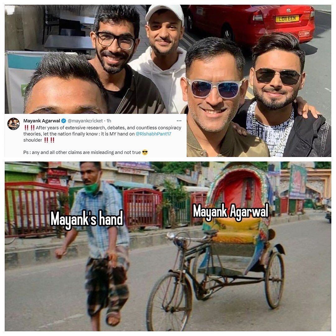 appaexch's tweet photo. Mystery is still unresolved ?...!!π€π«£π
#Appaexch #cricket #cricketmemes #trending #MohammadSiraj #MSDhoni #Rishabhpant #IDavidWarner #Bumrah #viratkohli #AsiaCup2023 #RahulDravid #Indiancricketteam #RohitSharma #TilakVarma #Hardik #SanjuSamson #KLRahul #shreyasiyer #BCCI https://t.co/FKXdfVUgsQ