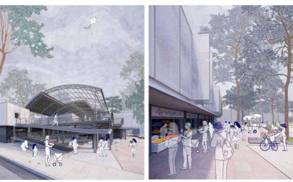 CAAofficialEN's tweet photo. The gold award-winning work of this year’s graduation season- The Reconstruction of a Green Living Space and the Integration of Caiyuanqian Market, was created by graduate Hong Yumeng from the School of Architecture. #BrainGarden #CAAGraduation #Outstandingstudentandwork https://t.co/qTRiX8xpYS
