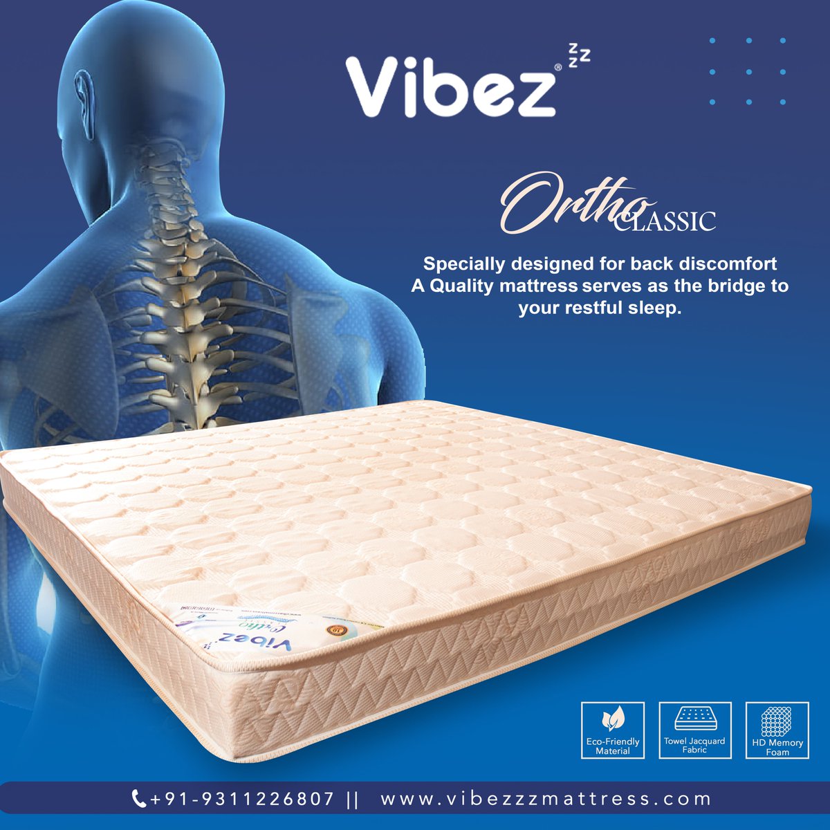 VibezzzzOffical's tweet photo. Vibezzz Mattress Offers a Wide Range of all spring and foam mattresses at a very reasonable price. Shop Now!
WhatsApp: 9311226807
Visit: https://t.co/ya1MhV8Sdg https://t.co/d7ZG3eiafp