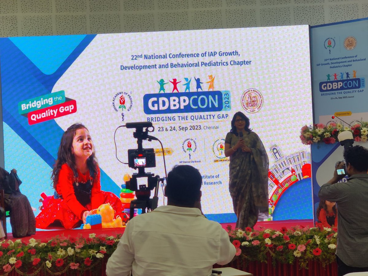 JmcMeerut's tweet photo. On September 23 &amp; 24  ,2023, 22nd National Conference of IAP  Growth, Development and Behavioral Pediatrics ,hosted a workshop intended to provide deeper understanding of Neurodevelopmental Disorders in Children at Chennai .It was attended by Our Director  Dr Priyanka Jain. https://t.co/DKudwFx3Xu