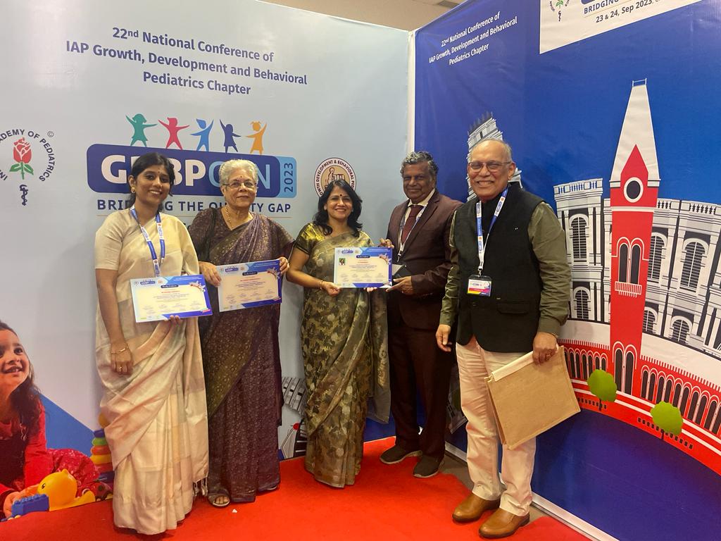 JmcMeerut's tweet photo. On September 23 &amp; 24  ,2023, 22nd National Conference of IAP  Growth, Development and Behavioral Pediatrics ,hosted a workshop intended to provide deeper understanding of Neurodevelopmental Disorders in Children at Chennai .It was attended by Our Director  Dr Priyanka Jain. https://t.co/DKudwFx3Xu