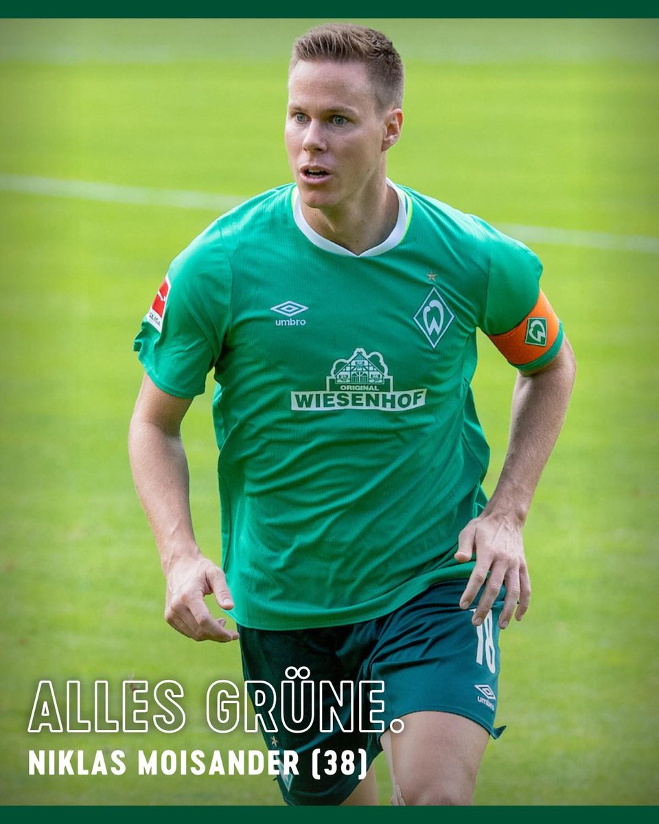 werderbremen's tweet photo. Happy Birthday, Niklas #Moisander! 🥳

Auch der zweite, grün-weiße Geburtstag des Tages gehört zu einem ehemaligen Abwehrchef des SV #Werder. Dazu war der Finne zwei Jahre lang Kapitän des SVW. Onnea ja pitkää ikää! 🥂 https://t.co/kmY9AuB8FU