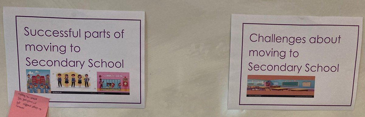 DirectEBP's tweet photo. A simple and effective task at Town End Junior School this week to prompt discussions about secondary school life.

Read more about our Move On, Move Up programme at https://t.co/vg8KvUfojM

#moveonmoveup #transition #primarytosecondary https://t.co/npaK4Y1YHo