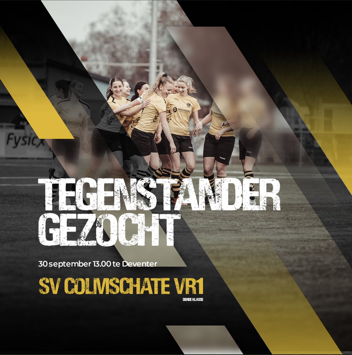SVCVR1ZA's tweet photo. Wegens afmelden tegenstander zoekt VR1 voor morgen 13 uur te Deventer een tegenstander. Spelen jullie 2e, 3e of 4e klasse en zoek je tevergeefs naar een tegenstander? Dan heb je die nu gevonden!
@oefenduels
@Oefennoordoost
@Oefen_Wedstrijd
@OefenwedstrOost https://t.co/k35mj9qx94