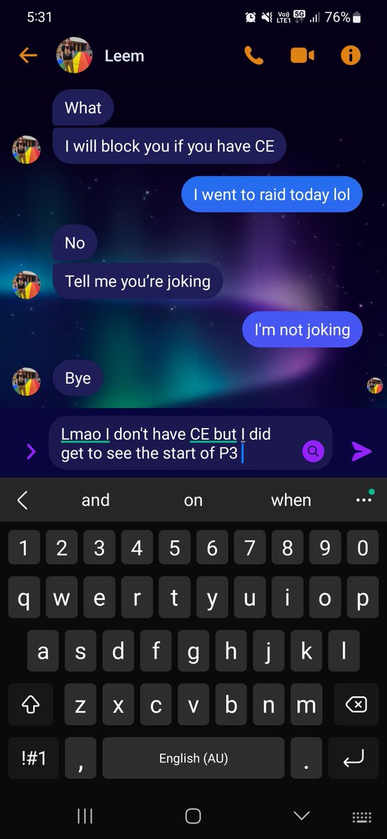 He's so dramatic lol