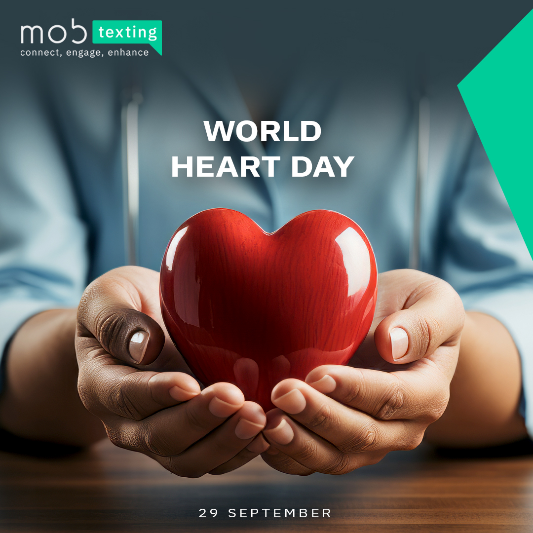 mobtexting's tweet photo. Listen to your heart's rhythm, it's the sound of life. On this #WorldHeartDay  let's take a step towards a healthier beat! Exercise, eat well, breathe deeply, and cherish your heart – the engine that keeps us going. 💪❤️

#WorldHeartDay #WorldHeartDay2023 #mobtexting #heartday https://t.co/JToM9yCewo