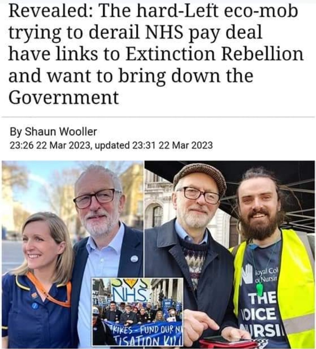 I have been compensated by the Daily Fail for using my photo without consent. I will be making a donation with their money to the following: - @TheBMA strikefund - @RefugeeAction - @corbyn_project Their hate money will fund refugees, striking Doctors, Corbyn's peace project