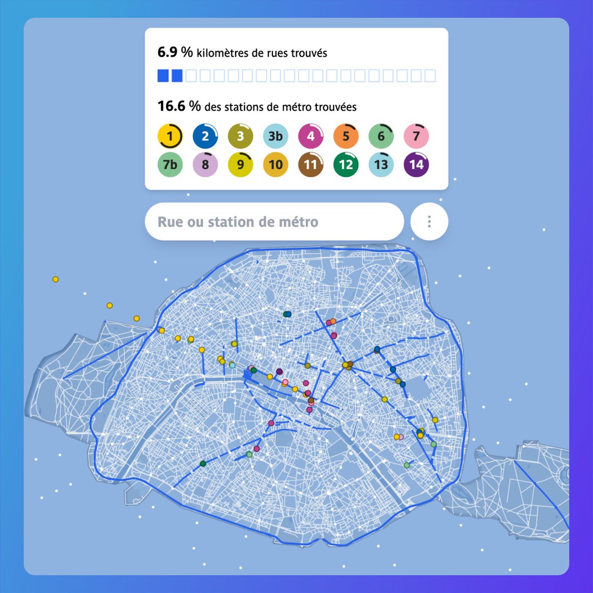 Il y a 309 stations de métro à Paris. Combien pensez-vous pouvoir en citer de tête ? 🚇

memory.pour.paris