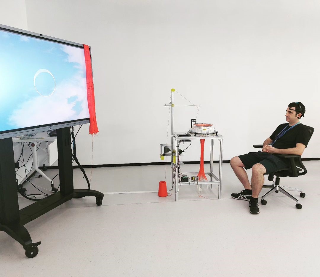 MEDIT (@medit_bfm) on Twitter photo Our researcher <a href="/mcanet/">Mar Canet Solà</a> unveils "Interactive NeuroKnitting" - knit with your brain via <a href="/varvara_and_mar/">varvara_and_mar</a> at VINCI 2023's Ripples Across The Latent Space exhibition, Sep 22 - Oct 13 📷HKUST(Guangzhou) Art Lab. RSVP ruihu@ust.hk 24hrs prior. artgallery.vinci-symp.org Our researcher <a href="/mcanet/">Mar Canet Solà</a> unveils "Interactive NeuroKnitting" - knit with your brain via <a href="/varvara_and_mar/">varvara_and_mar</a> at VINCI 2023's Ripples Across The Latent Space exhibition, Sep 22 - Oct 13 📷HKUST(Guangzhou) Art Lab. RSVP ruihu@ust.hk 24hrs prior. artgallery.vinci-symp.org