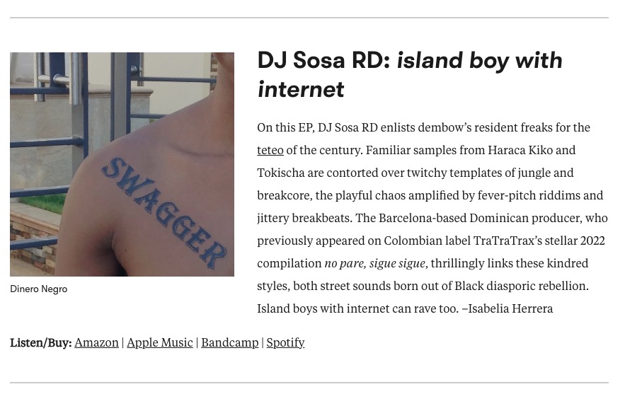 Got my first Twitter hater, yay. 

Also, my last EP got featured on Pitchfork.

pitchfork.com/features/lists…