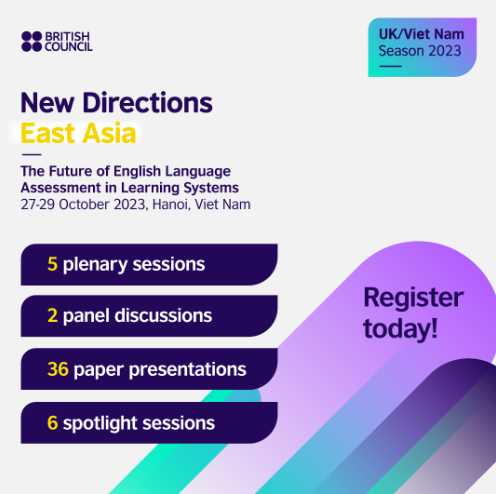 Are you ready for New Directions East Asia 2023?

We have an exceptional lineup of speakers and panellists joining us to explore topics like the future of English, policy and practice, assessment in Asia, and more.

Book your early-bird spot today: bit.ly/3PnFIQP