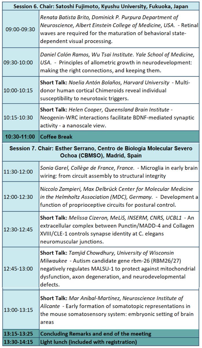 Last minute programme change! To close session 7, our colleague @Mar_AnibalM will talk about her work today at 1:00pm. Don’t miss it! #AXON2023 @NeuroAlc @SENC_