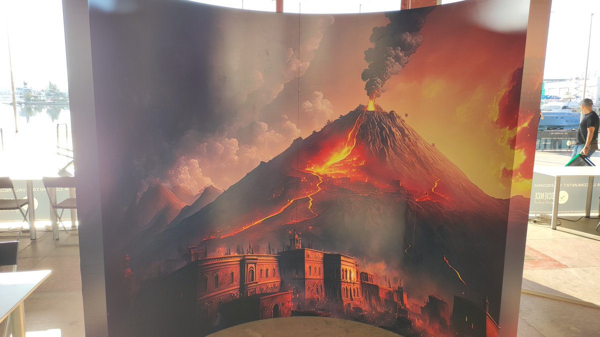 La recreació de l'erupció del Vesubi ha arribat hui a València per a la Nit europea de la investigació <a href="/archaechemis/">ArchaeChemis</a> <a href="/ArqueologiaUV/">Dpt. Prehistòria, Arqueologia i Història Antiga UV</a> <a href="/FacGeoiH/">Facultat Geografia i Història UV</a>

<a href="/UV_EG/">Universitat València</a> <a href="/CSICval/">Casa de la Ciència CSIC València</a> <a href="/UPV/">Universitat Politècnica de València</a> <a href="/incliva_iis/">INCLIVA</a> <a href="/GVAfisabio/">Fundació Fisabio</a> <a href="/MednightEu/">Mednight</a> <a href="/ScienceGTS/">Science GTS</a> @ajuntamentv <a href="/lamarinadevlc/">La Marina de València</a> <a href="/IISLaFe/">IIS La Fe</a>

#EuropeanResearchersNight