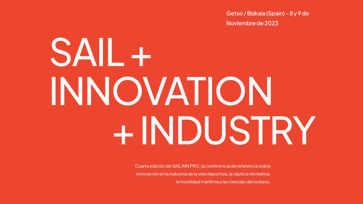 Ya tenemos fecha para la 4ª edición de SAIL INN PRO, la conferencia de referencia sobre innovación en la industria de la náutica:

📅 8 y 9 de noviembre
📍 Getxo (Bizkaia)

Próximamente publicaremos toda la información y contenidos en nuestra web: sailinnpro.com.