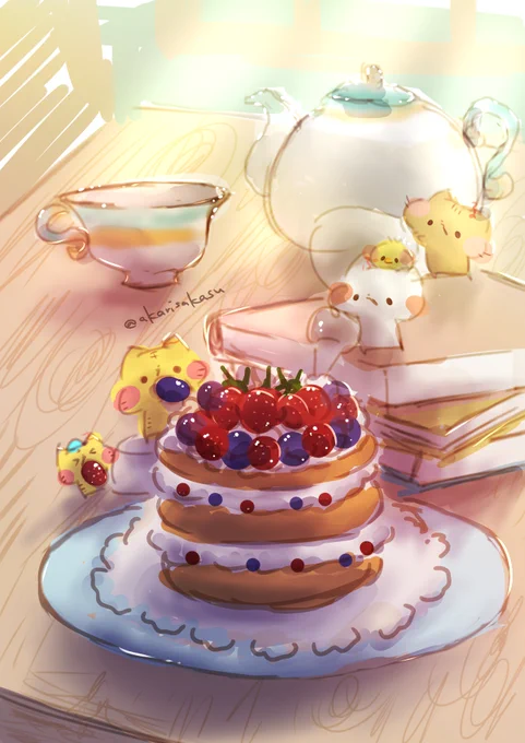 今日は、 #洋菓子の日 でもあります#ましまろう 