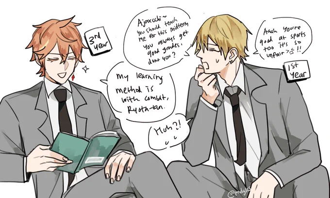 senior ajax and underclassman ryota 