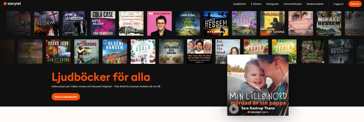 NordicsTech's tweet photo. 📖 Spotlight on #Storytel : Echoing Narratives Beyond Boundaries! 🌍

Sweden's pride, Storytel, isn't just about audiobooks. It's about the age-old tradition of storytelling, rejuvenated for the modern age.

🎧 Vast Libraries: Tales for every listener. 
🌍 Global Reach: Stories in myriad languages. 
📈 Stockholm's Gem: A publicly-traded beacon of literary innovation.

#StorytelSaga #EchoingStories #SwedishInnovation