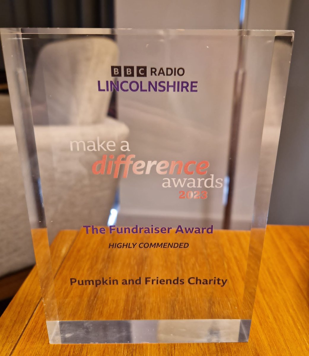 Unfortunately we didn't win the fundraising category at the #BBCMakeADifference  😪
We are all absolutely gutted. But ALL of the nominees were all such amazing people and we all deserved to win.
However we did receive the highly commended award. 

#pumpkinpower
