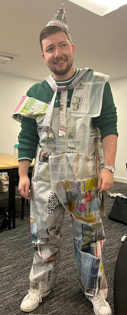 Our Year 2 BA QTS students had fun in their team building activities on Induction Day, we even had a newspaper fashion show. Great fun was had by all!

#ite #getintoteaching #traintoteach <a href="/LiverpoolHopeUK/">Liverpool Hope University</a>