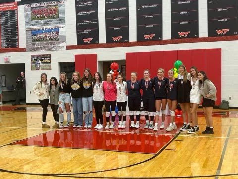 KoutsAthletics's tweet photo. Congratulations to Fillies Addison Enright, Lindsey Krueger and Emma Poitras on being selected to the 2023 PCC All-Conference Volleyball team! https://t.co/ojfsVKmRsv