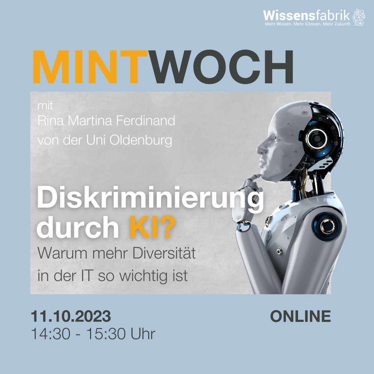 Kostenlose Bildungschance für IT- und Bildungsinteressierte! 🌟 🤖 'Wieso diskriminiert künstliche Intelligenz?' 🤔 Meldet euch jetzt an und lasst uns gemeinsam die Zukunft der IT gestalten! Hier anmelden: shorturl.at/eflO8 #Bildung #Informatik #KI #twlz #Diskiminierung