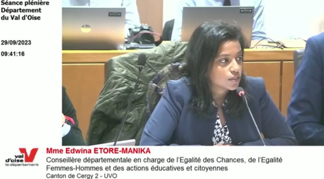 [#ACTIONSÉDUCATIVES]
✅ <a href="/Edwina_LR95/">Edwina Etoré -Manika</a> présente l'offre éducative départementale en faveur des #collégiens pour cette nouvelle année scolaire. Nous sommes très fiers de proposer chaque année + de 1 000 actions éducatives pour soutenir la réussite et l'épanouissement des élèves