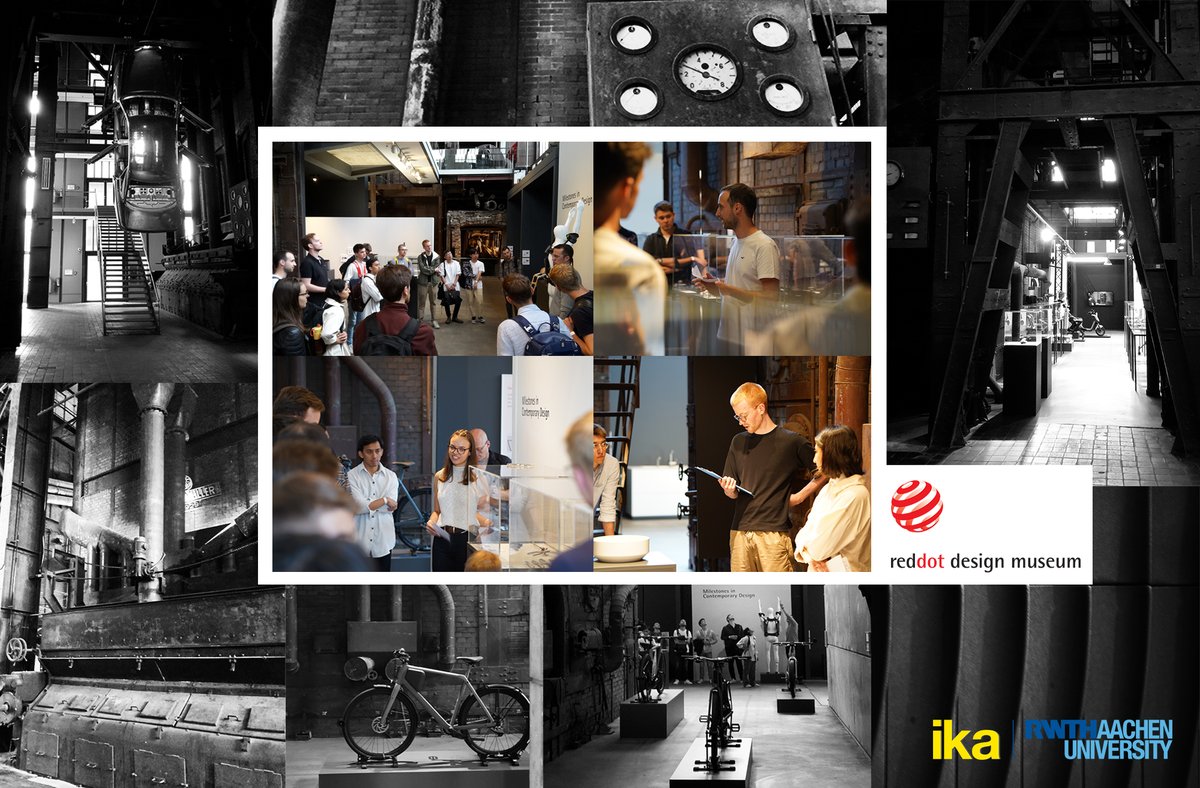 This summer, we hosted the 'Transportation Design - Fundamentals and Industrial Practice' lecture at the Red Dot Design Museum! Learn more about the course here: ika.rwth-aachen.de/en/studies/lec… #TransportationDesign #RedDotDesignMuseum #SummerSemester