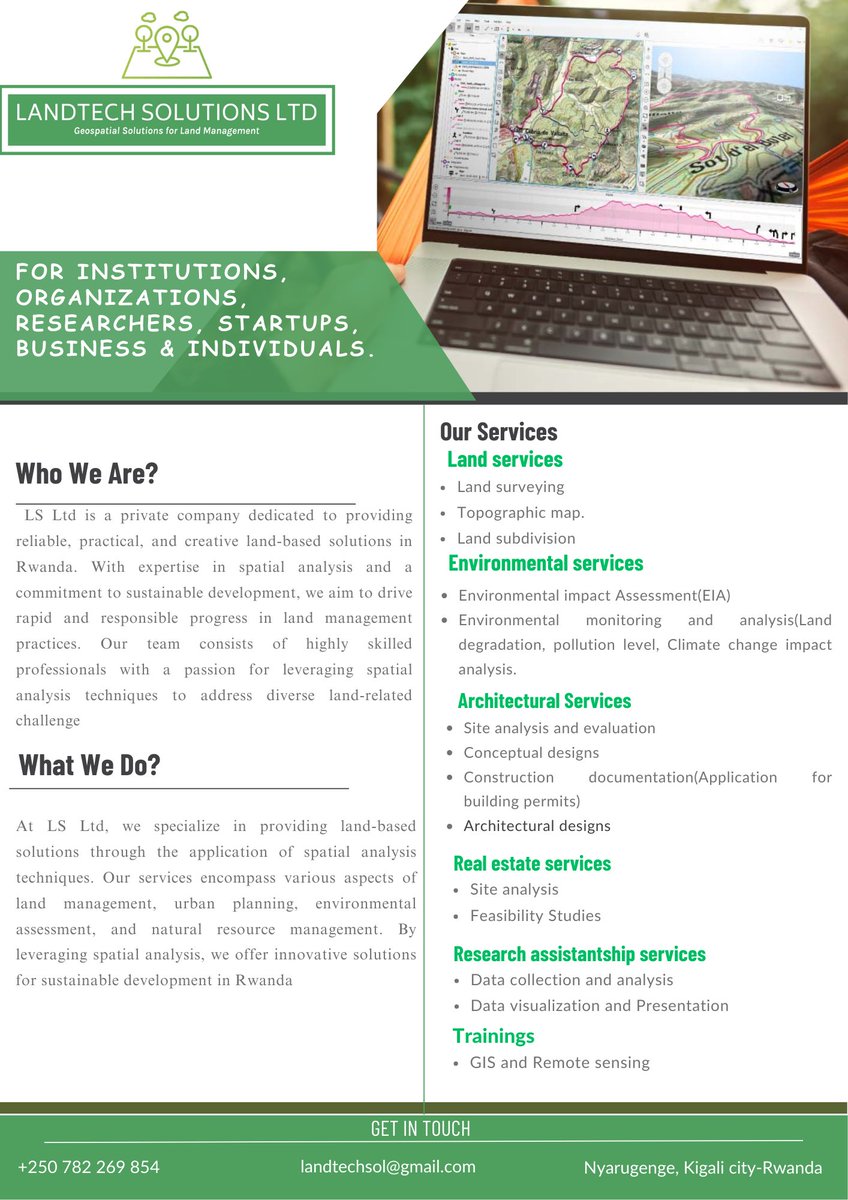 LandTechSol's tweet photo. ๐ Empower Environmental Conservation with GIS ๐ฟ
At LANDTECH SOLUTIONS, we leverage GIS to protect natural resources. Ecosystems, water, land - we're committed to preservation. Collaborate with us for a greener planet! ๐บ๏ธ๐ฒ #GIS #EnvironmentalConservation #LANDTECHSOLUTIONS https://t.co/vv2CmyBCJZ