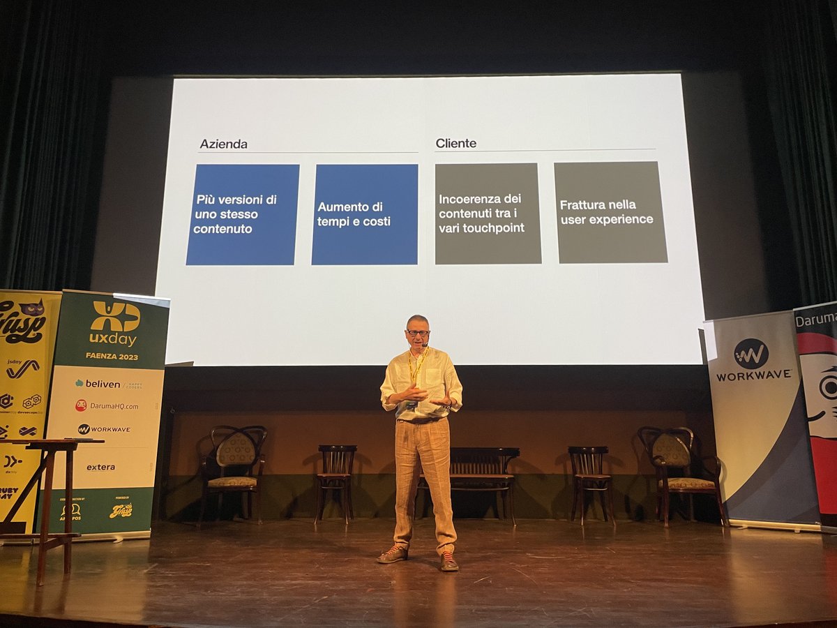 uxdayit's tweet photo. Sale sul palco Luca rosati con il talk "Progettare contenuti per più dispositivi".
@lucarosati è Architetto dell'informazione freelance
#uXday #uxday23 #ux #userexperience #frontend #developer https://t.co/GeZR9tCH2V
