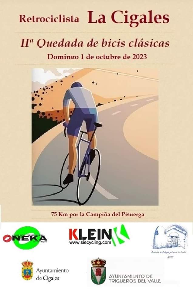 TurismoCigales's tweet photo. Este domingo la Retociclista La Cigales finaliza en nuestra Villa del Clarete, un evento de bicis clásicas que recorrerá la comarca de #Cigales #Clasicas https://t.co/msq2lV85aE