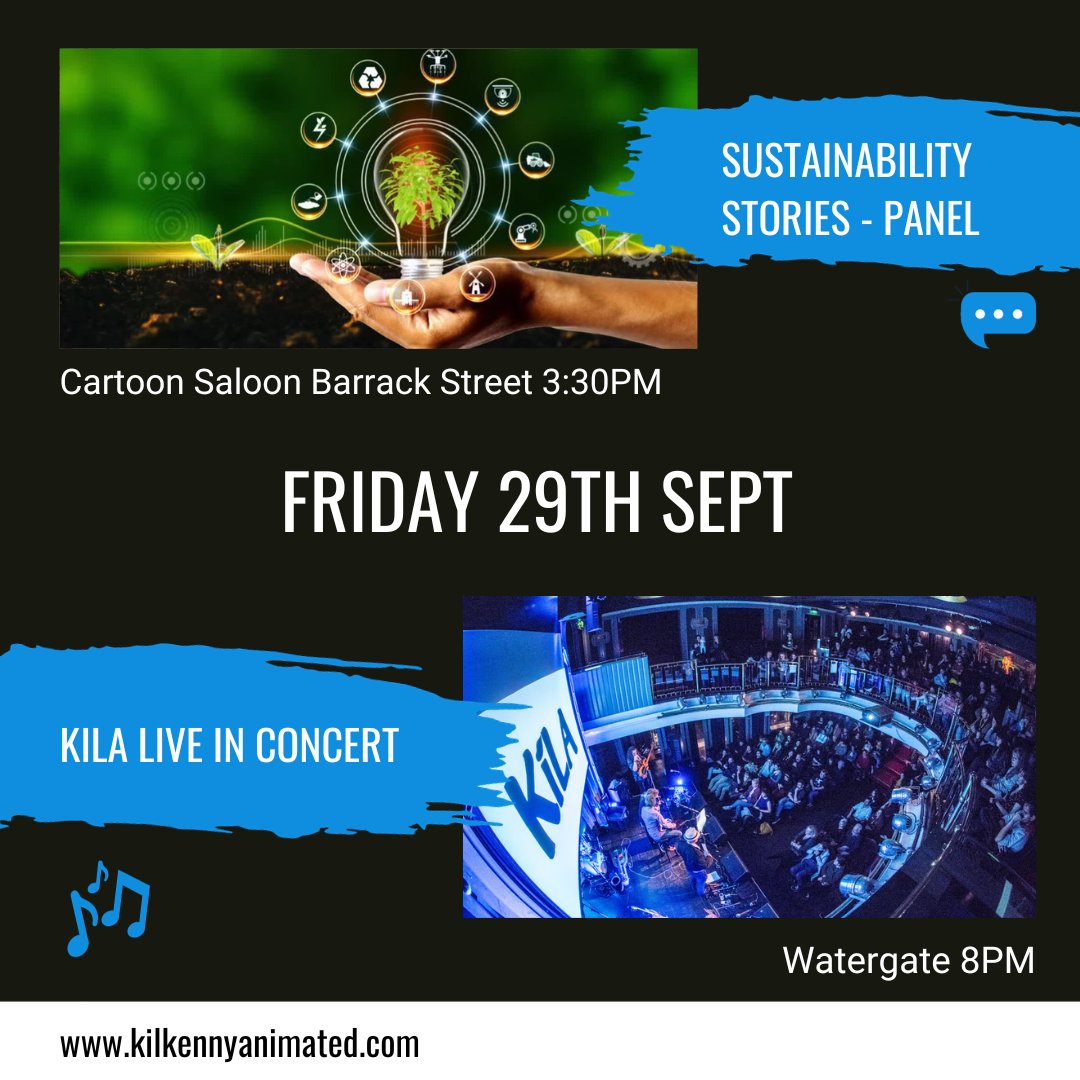IT'S FINALLY HERE!
Can you tell we're excited?
Kilkenny Animated: The Sound of Animation kicks off today!

#Kilkenny #festival #animationireland #animation #thesoundofanimation #kilkennyanimated #livemusic #kilkennygigs #kilkennyevents