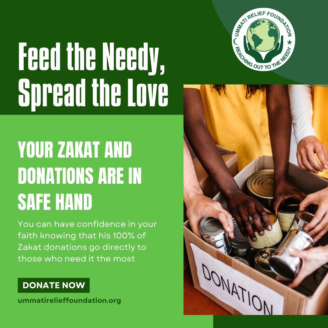 Feed the needy and spread love through your Zakat and donations.

Rest assured, your contributions are in safe hands. With us, 100% of Zakat donations directly reach those who need it most. 

Have faith in your impact. Donate now. 🤲❤️ 

#ZakatForGood #DonateToday 🙏