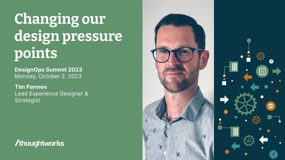 Explore how teams can leverage the power of design to shape sustainable and forward-looking digital experiences in uncertain times. Join Tim Parmee at DesignOps Summit 2023 for his captivating talk "Changing Our Design Pressure Points". bit.ly/3PseM1i #DOS2023