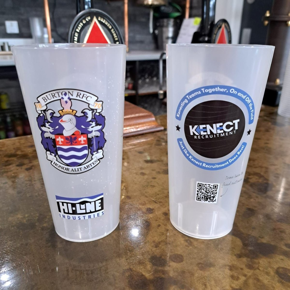 KenectRecruit's tweet photo. They've Arrived!
The new branded pint pots are done and delivered and will be available from today at @BurtonRFC
Come to the clubhouse this weekend to watch the #RugbyWorldCup2023 and grab yourself a pint!
#burtonrugbyclub #pintpots #Sponsorship #rugby https://t.co/QlT8xPqo5k