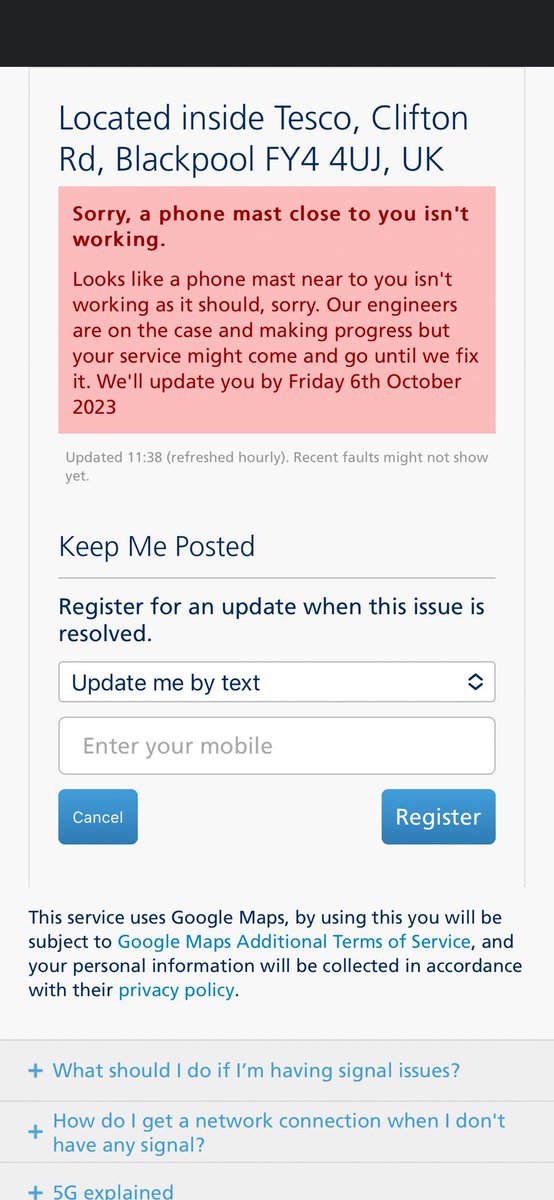 LeeModen's tweet photo. @O2 signal status is down. Not that there telling anyone. Any chance of an ETA@02 ??
https://t.co/W1tBjcYzTl https://t.co/ZKN4Fokde6