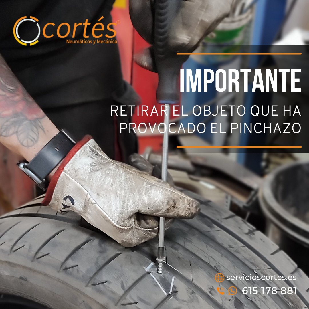 servicioscortes's tweet photo. En un altísimo porcentaje de casos, nos encontramos el objeto que ha provocado, incrustado en el mismo neumático.

Por esto, es IMPORTANTE revisarlo al detalle, y proceder a retirarlo. En la mayoría de las ocasiones, es una tarea fácil, pero no siempre 💪

#BuenFindeSemana https://t.co/cKSAANQOGg