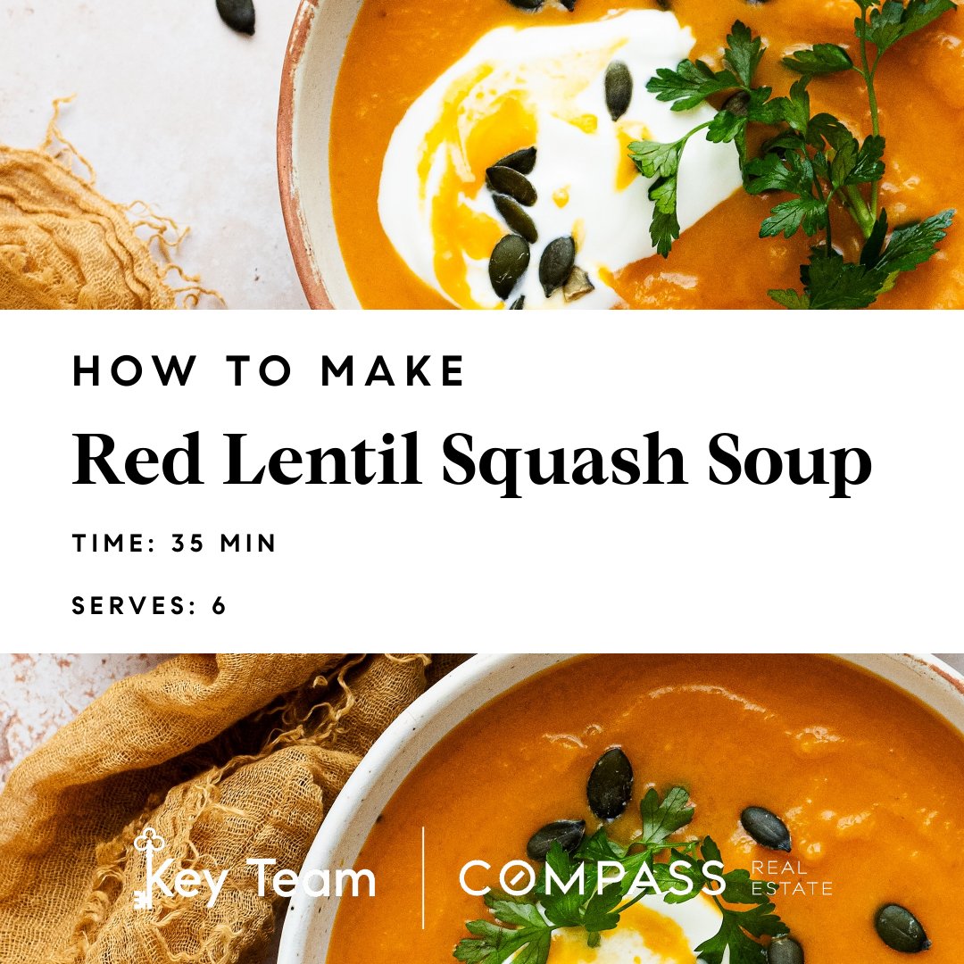 susanmonettere's tweet photo. Turn simple ingredients into a cozy bowl of comfort with our Red Lentil Squash Soup recipe! 

#SoupSeason #RecipeMagic #KeyTeamSold #CompassNewEngland #FallRecipes #FallVibes https://t.co/ADs9EvoplU